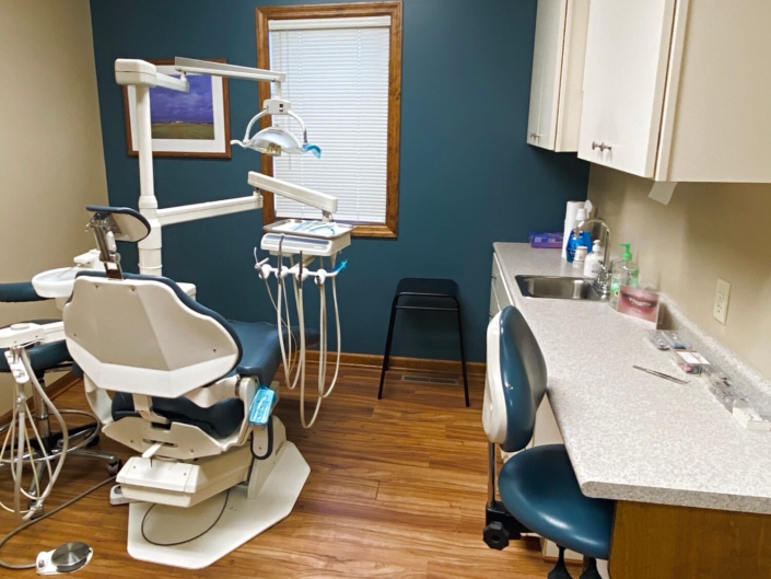 dental exam room at Zimmerman Dental Care